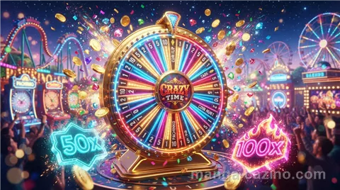 Crazy Time live game show bij Manga Casino